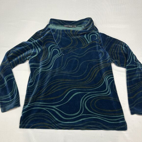 Gudrun Sjoden Velour Cowl Turtleneck Sweater - Picture 3 of 9